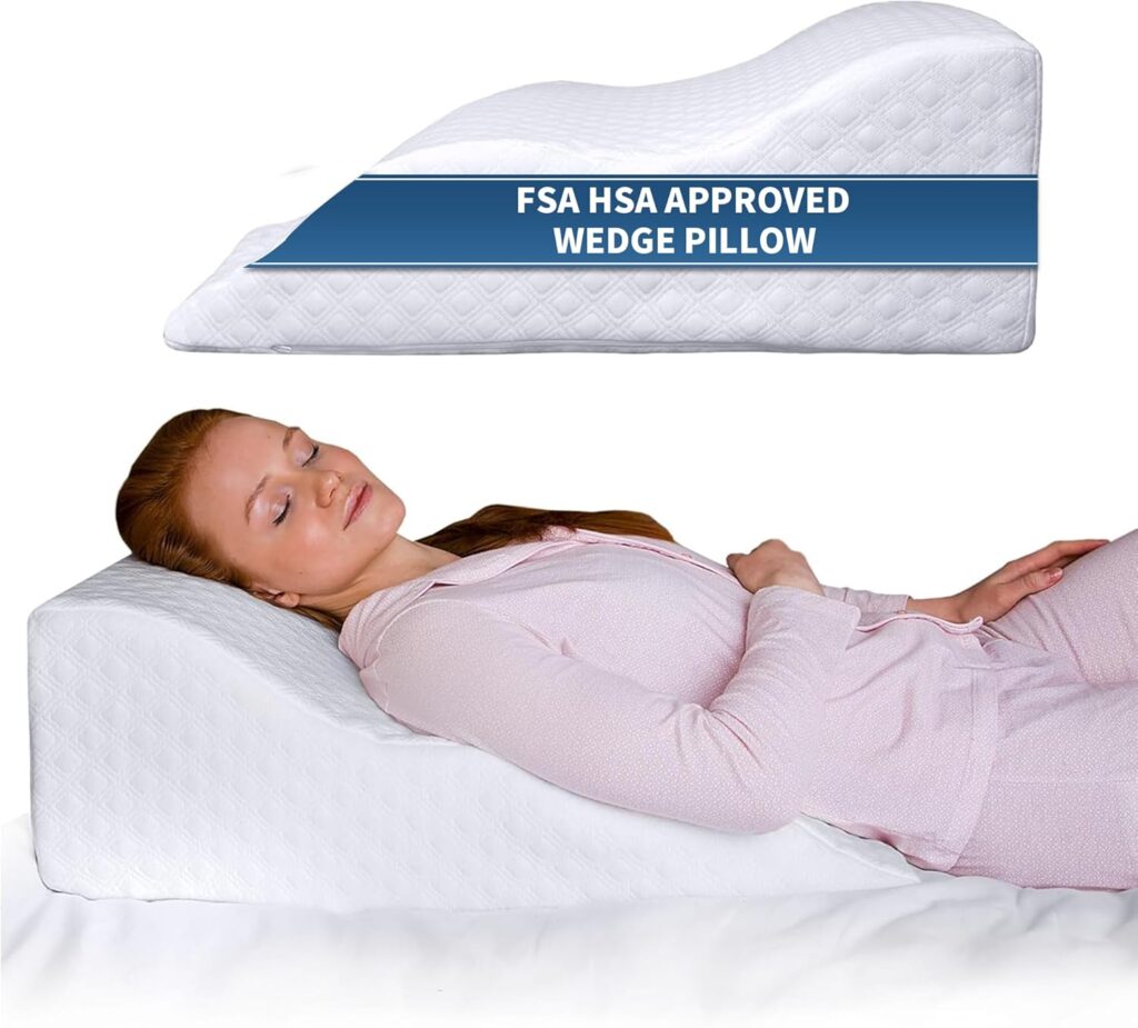 aeris memory foam wedge pillow for sleep apnea