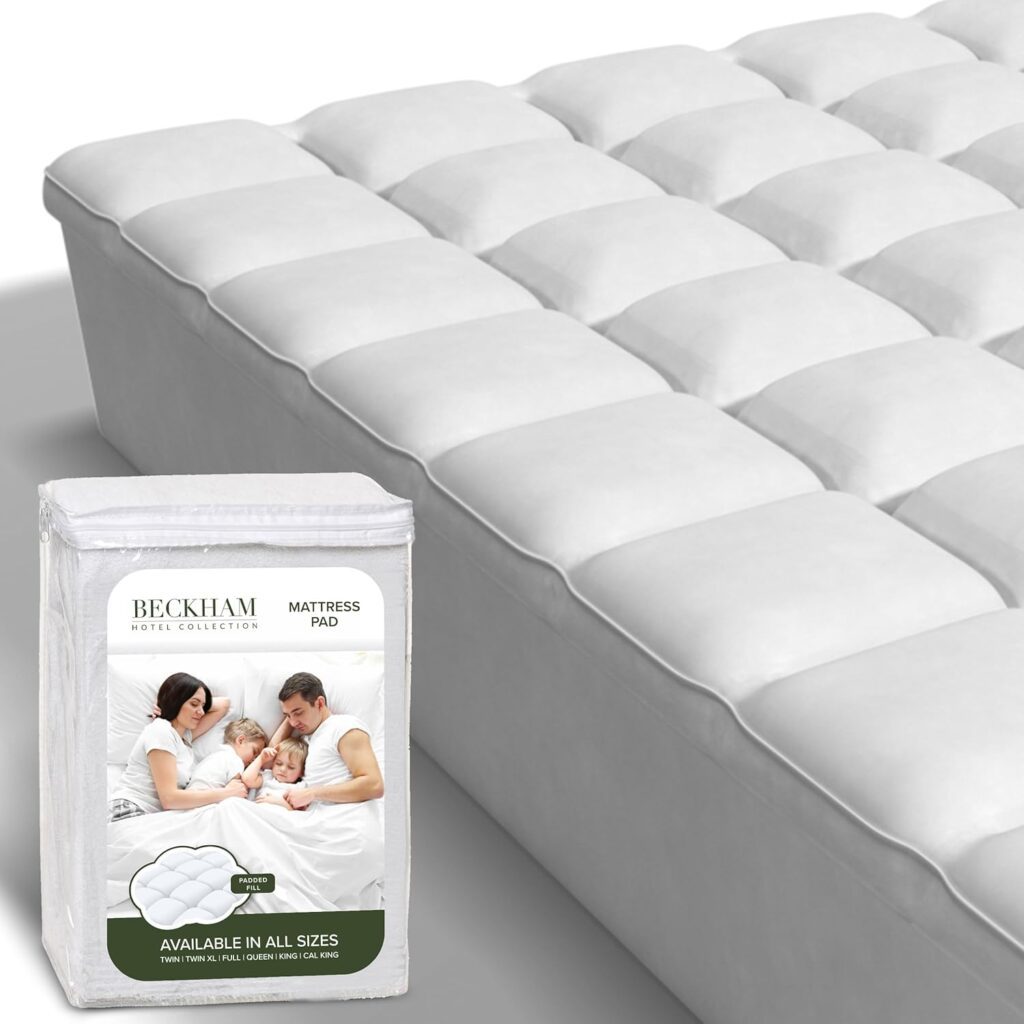 beckham hotel cooling mattress pad and protector for night sweats