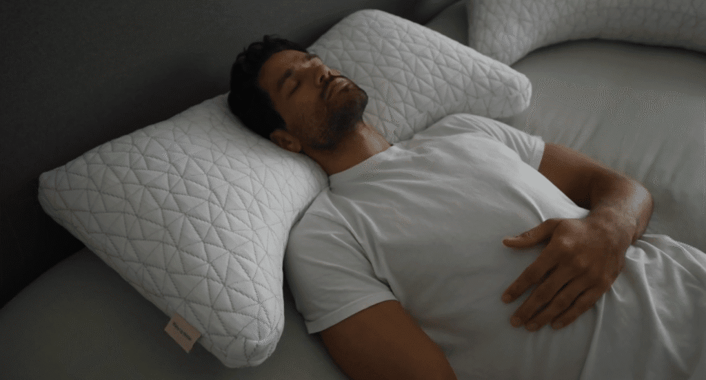 Coop Home Goods Original Crescent Adjustable Pillow for neck and shoulder pain