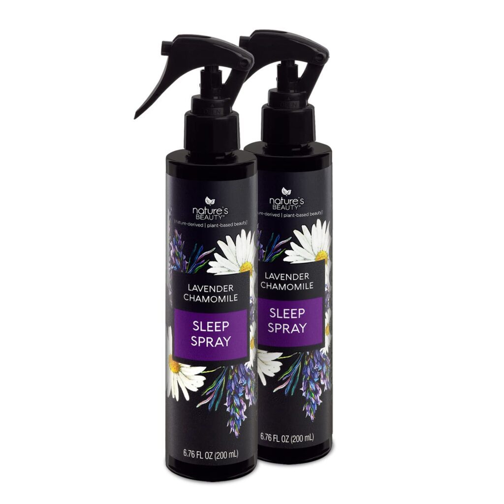 Nature's Beauty Lavender Chamomile sleep spray for pillows