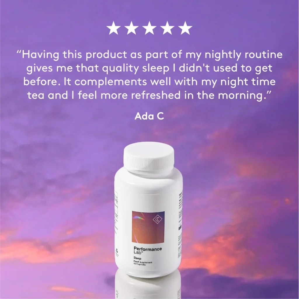 performance lab sleep supplement testimonial