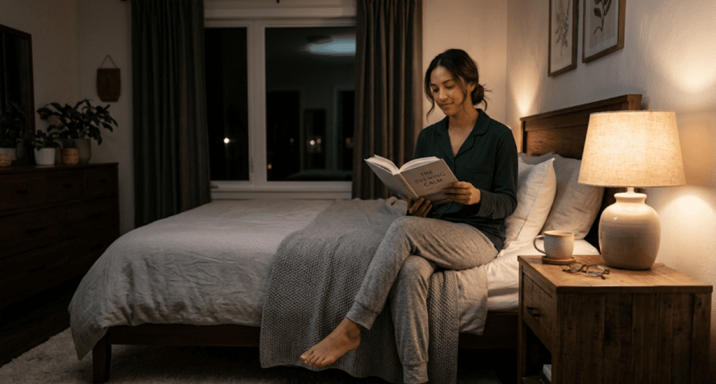 Reading before bedtime