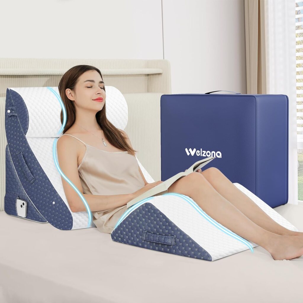 welzona orthopedic wedge pillow for sleep apnea