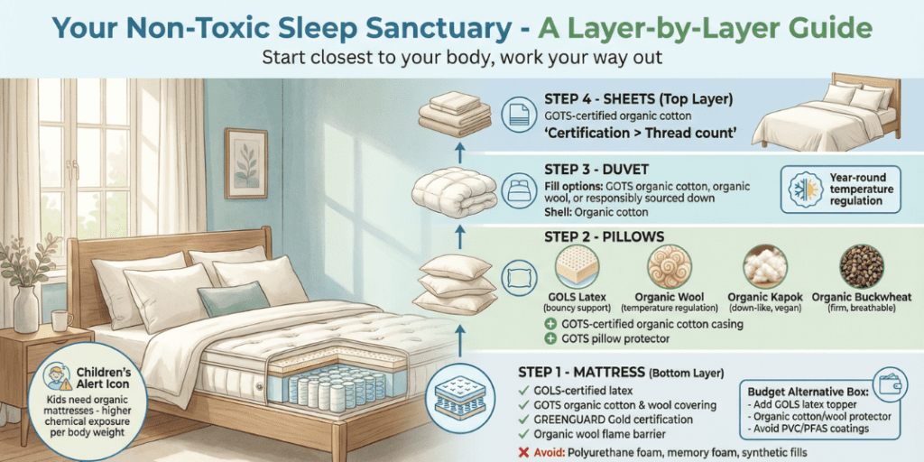 How to create a non toxic sleep sanctuary with organic bedding