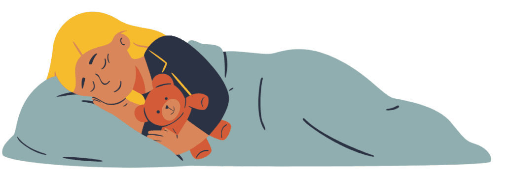 Side Sleeper Sleeping on your side cartoon