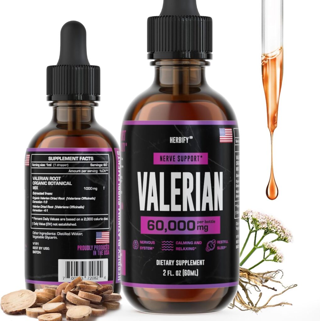 HERBIFY Valerian Root HERBIFY Valerian Root supplement to help sleep without melatonin