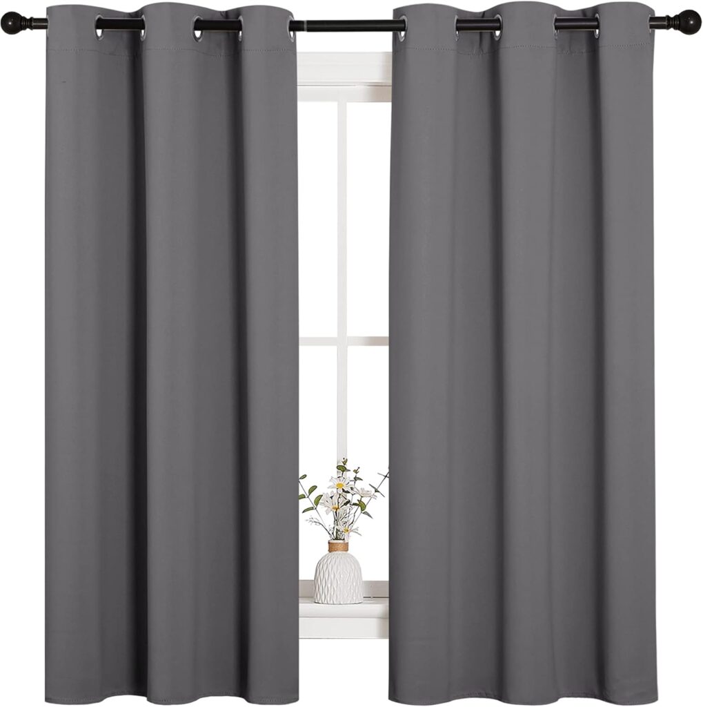NICETOWN Thermal Insulated Blackout Curtains for night shift workers