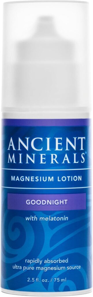 Ancient Minerals' Goodnight Magnesium Cream for sleep and anxiety