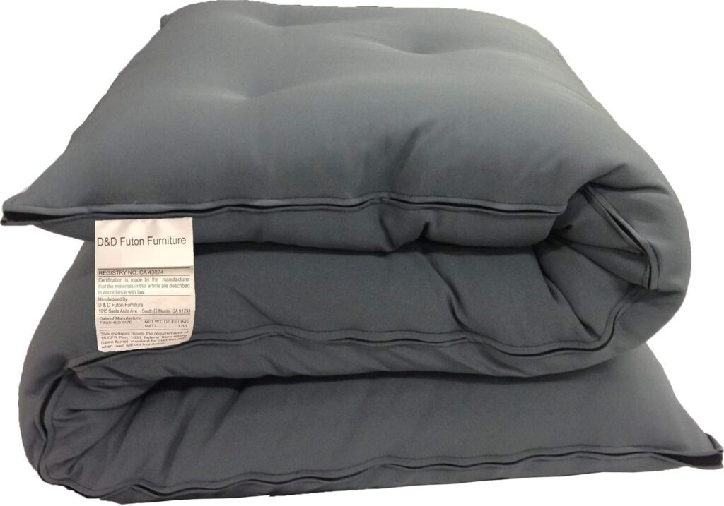 D&D Futon Furniture Traditional Japanese Floor Mattress for back pain