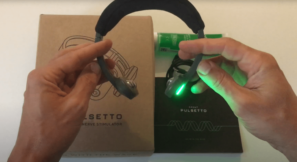 What's inside the package of the Pulsetto Vagus Nerve Stimulator