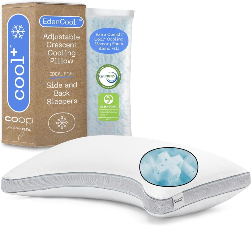 coop home goods eden cool+ for neck pain