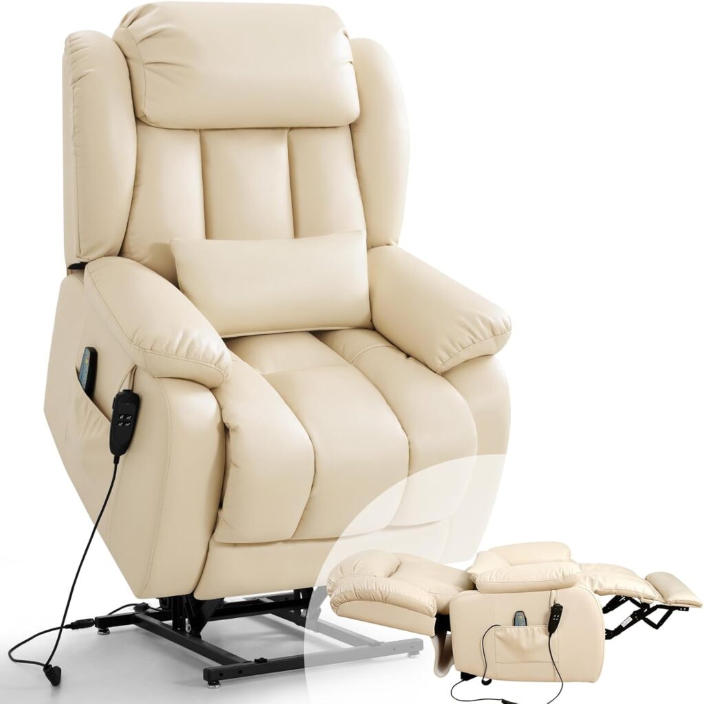 RESTREAL infinite position lay flat lift recliner chair for sleeping in