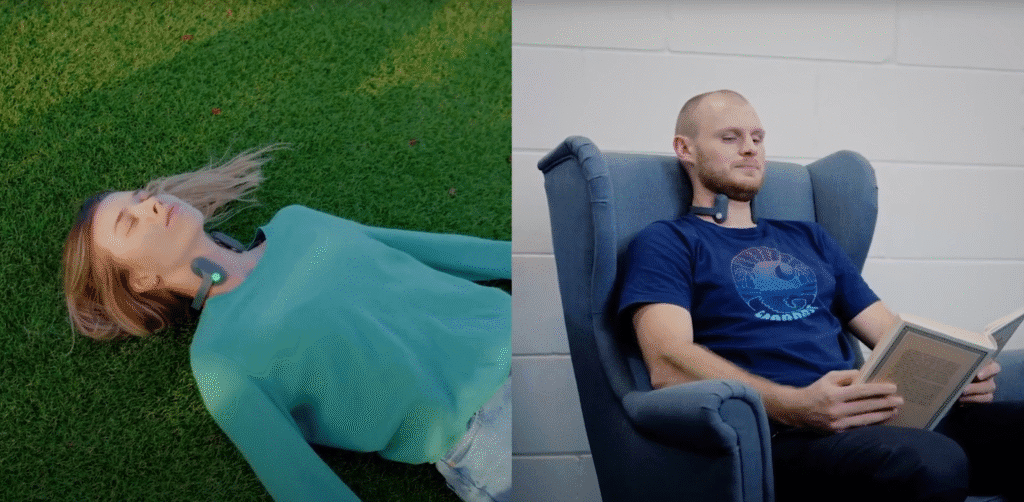 relaxing with the pulsetto vagus nerve stimulator device