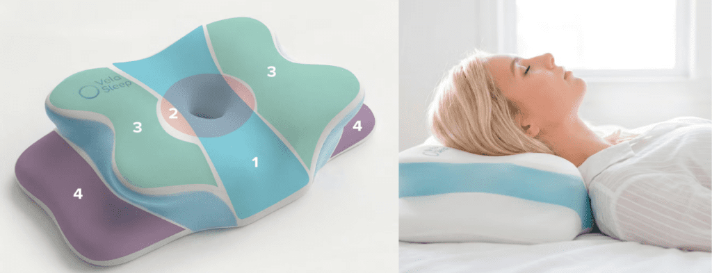 VelaSleep Cervical Decompression Pillow for upper back pain