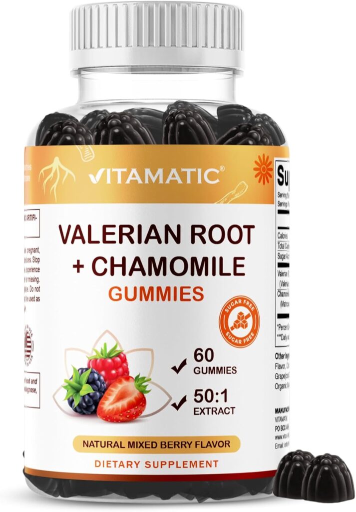 Vitamatic Valerian Root & Chamomile Gummies