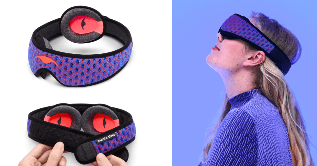 adjustable straps on manta pro sleep mask
