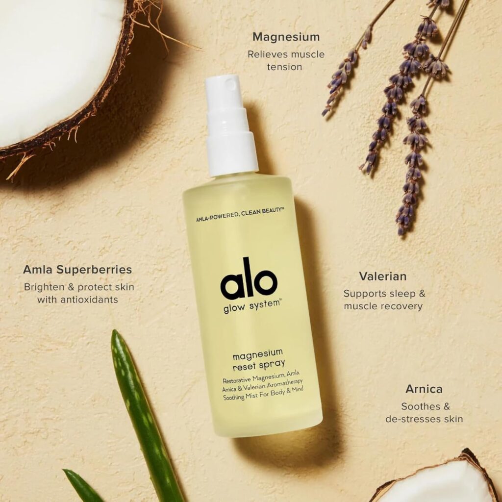 Alo Reset Magnesium Body Spray for restless leg syndrome
