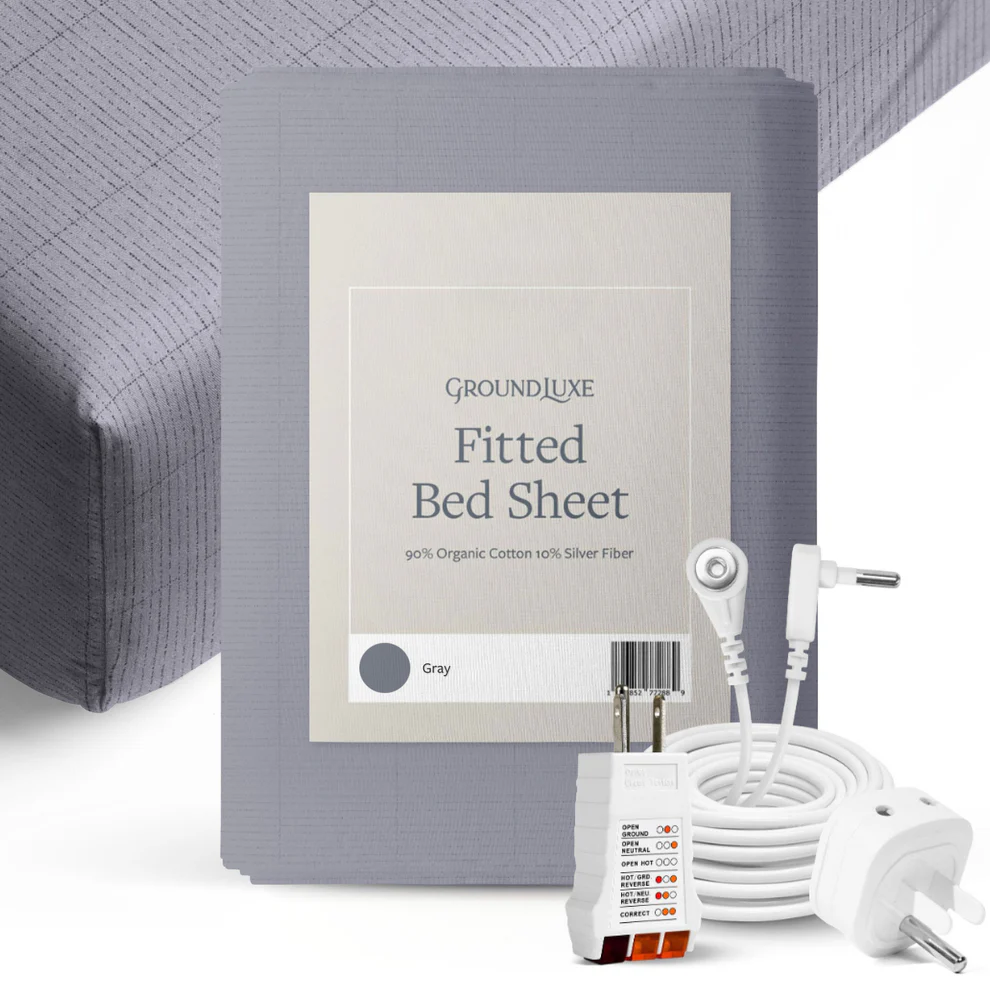 groundluxe organic grounding bed sheets set