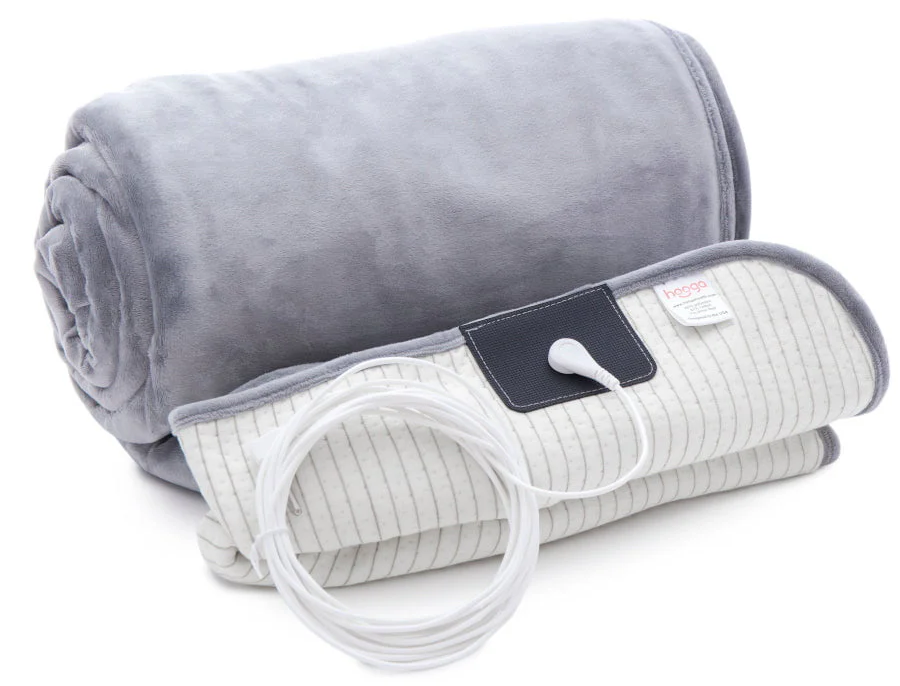 Hooga Grounding Blanket rolled up showing wire port