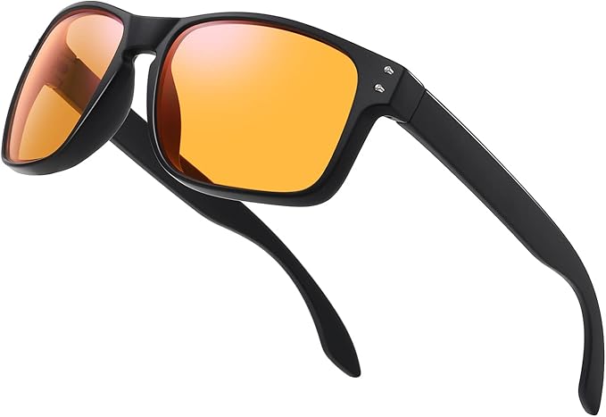 Okany amber blue light blocking gaming glasses for better sleep and eye fatigue relief