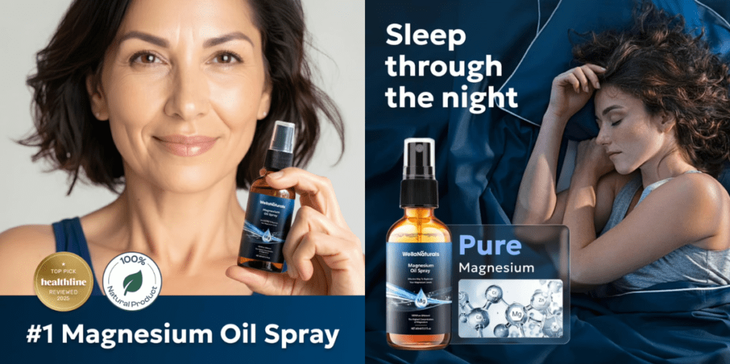 WellaNaturals Magnesium Oil Spray for restless legs at night