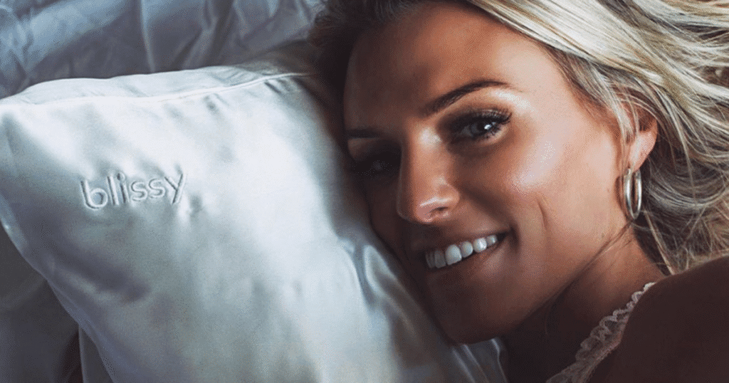 blissy mulberry silk pillowcase for softer, tangle-free hair