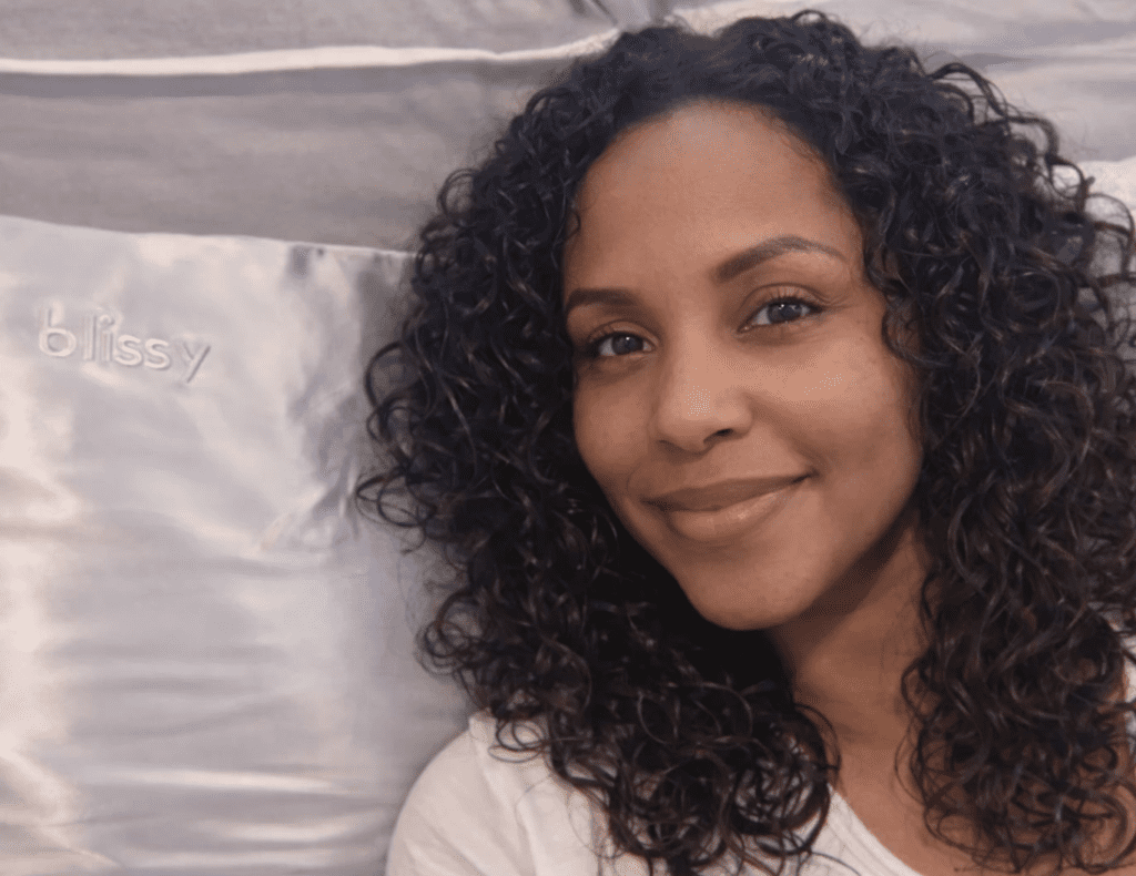 how blissy helps with curly, frizzy hair