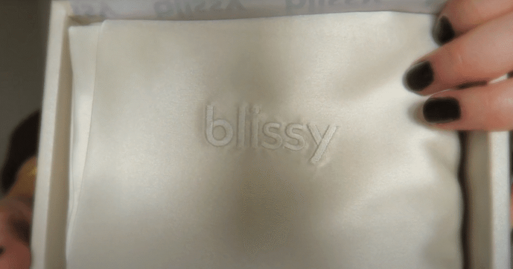 Blissy mulberry silk pillowcase packaged
