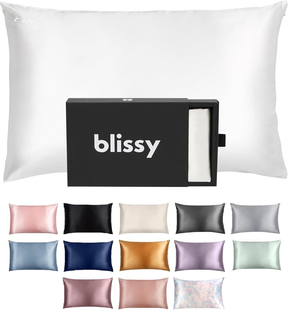 blissy silk pillowcase for acne prone skin