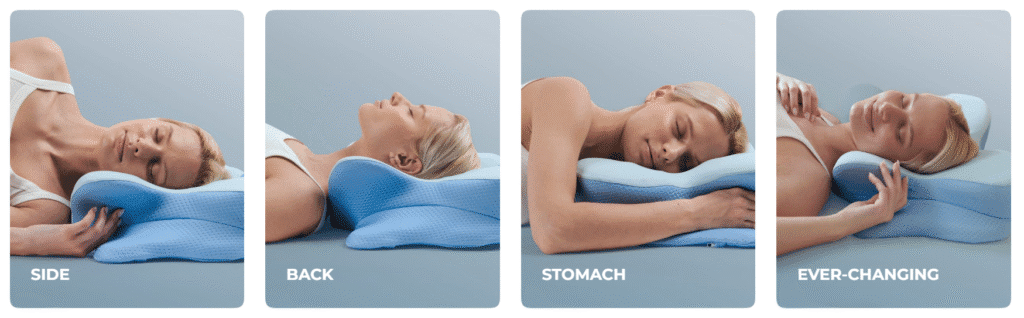 Derila memory foam pillow for back sleepers, stomach sleepers, and side sleepers