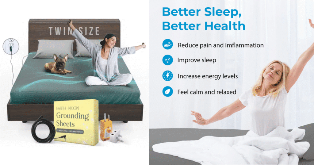 Earth and Moon Grounding Sheets with 6% silver for optimal conductivity