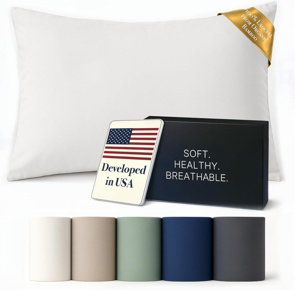 Ettitude CleanBamboo® Pillowcase Set for acne prone skin