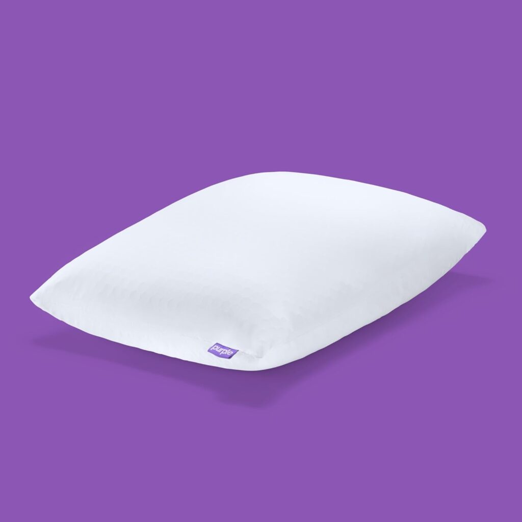 purple freeform pillow to help with tension headache relief