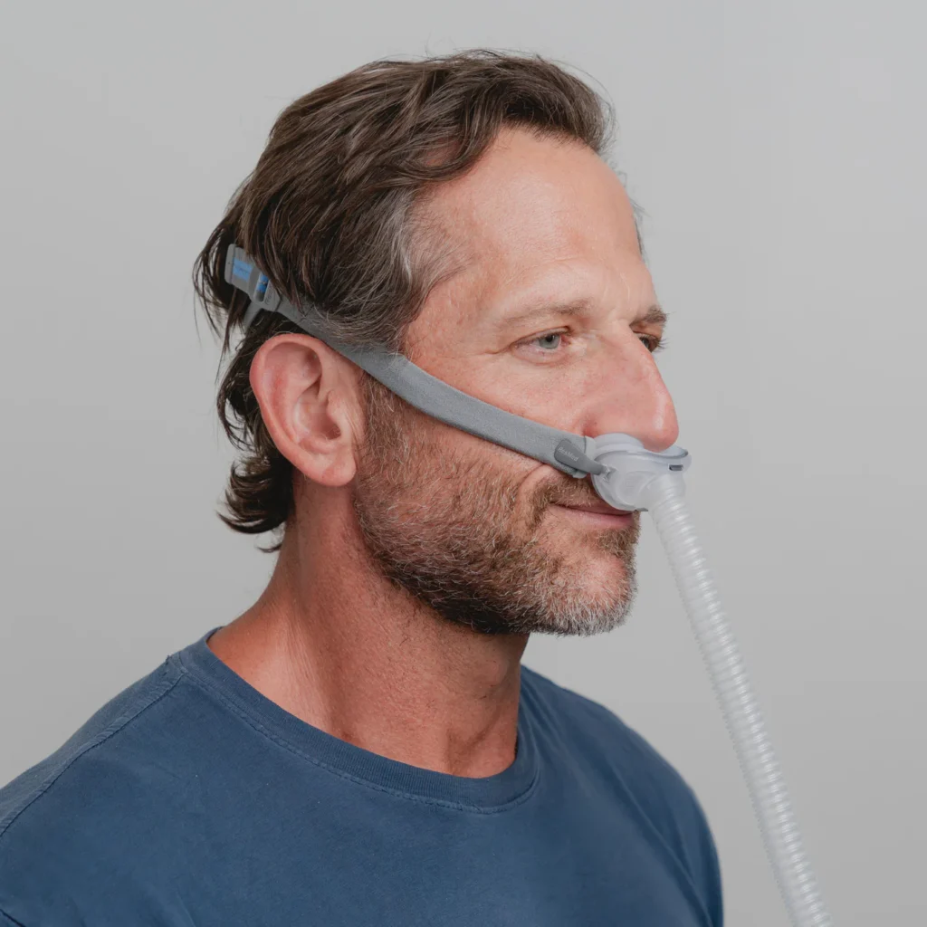 ResMed AirFit P10 Nasal Pillow Mask for side sleepers