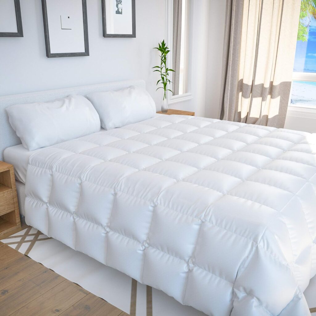 Bamboo Bay alternative down Comforter for hot summer nights, night sweats and hot sleepers