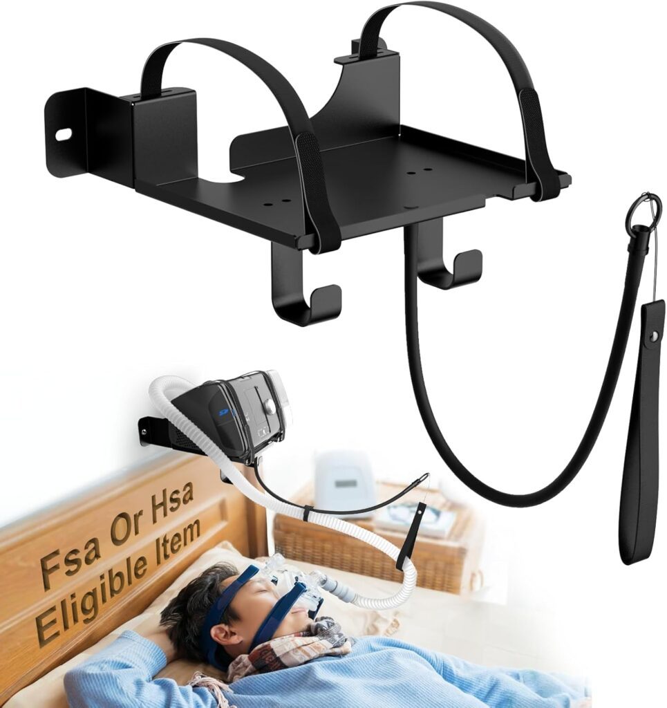 DUDUXI CPAP Wall Mount Shelf Hose Holder & Hook for ResMed AirSense 10 and AirSense 11