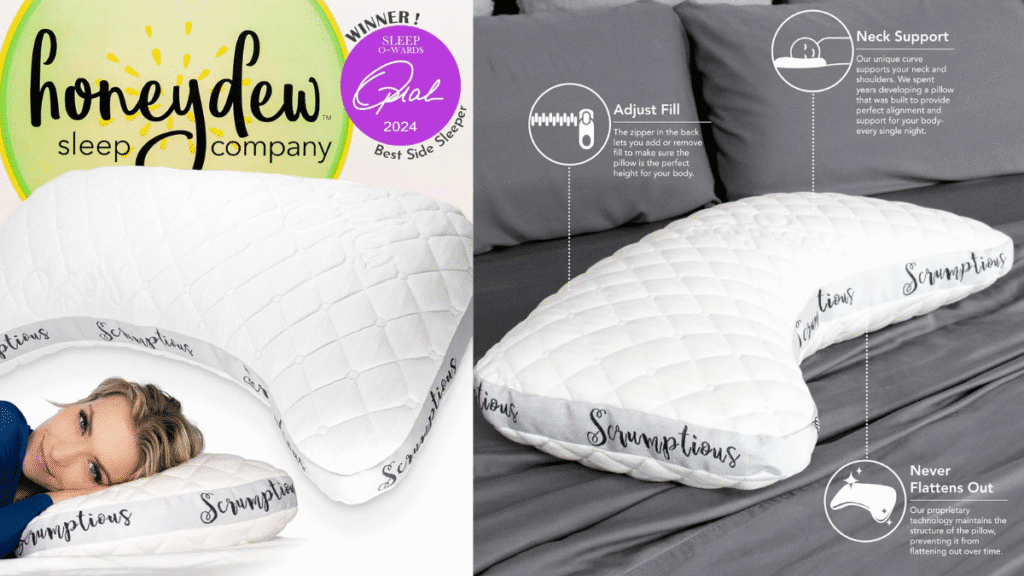 Honeydew Sleep Scrumptious Side Sleeper Pillow for snoring