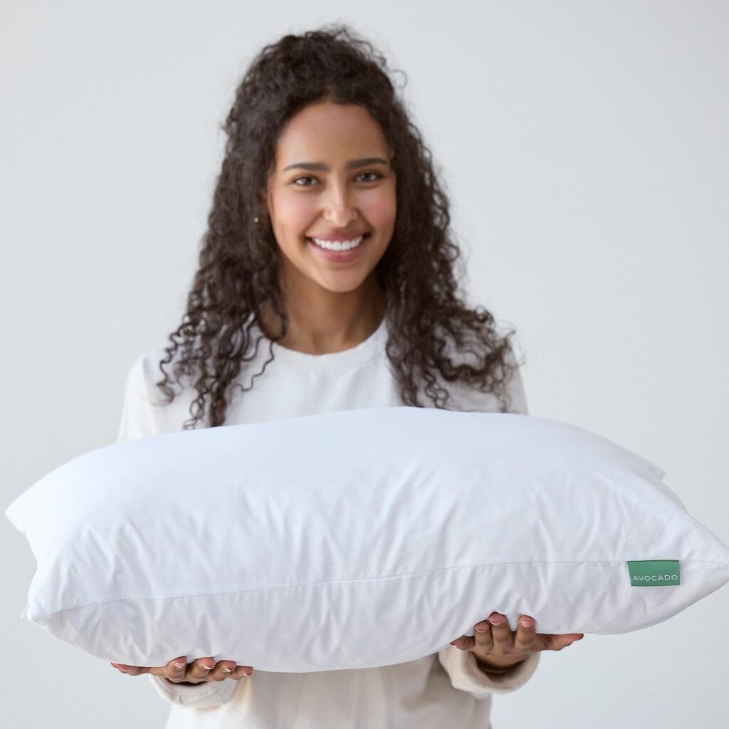 Avocado Organic Pillow for back sleepers