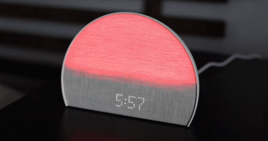 Sunset setting of the Hatch 3 Restore sunrise alarm clock