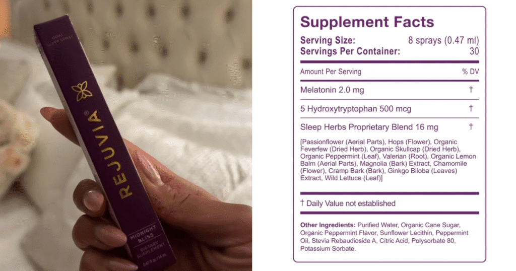 rejuvia ingredients list