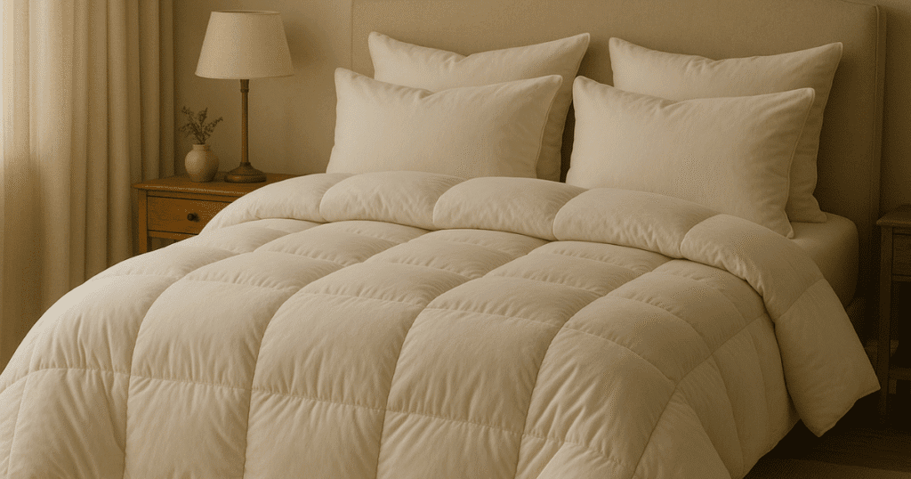 Fluffy Comforters for Hot Sleepers in a modern bedroom