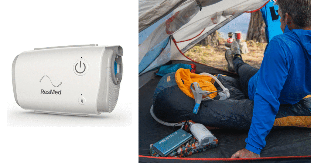 ResMed AirMini battery powered cpap machine for camping
