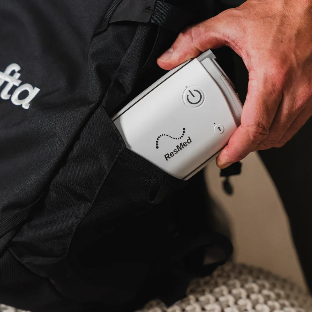 resmed mini waterless cpap for portability and travel