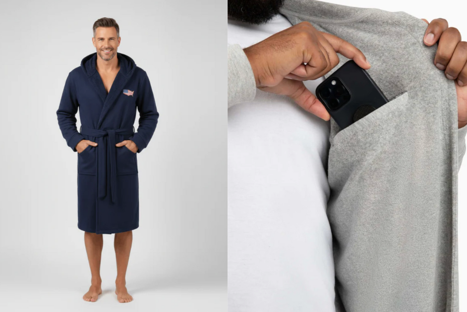 DudeRobe Luxury Hooded Bathrobe