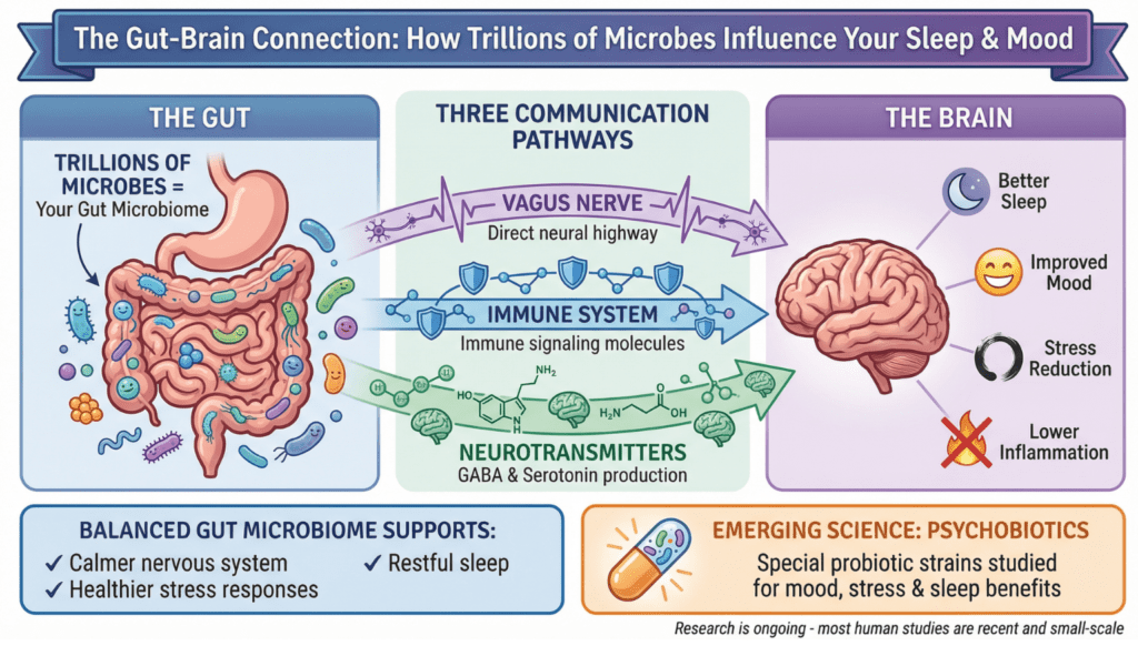 how probiotics influence mood and sleep