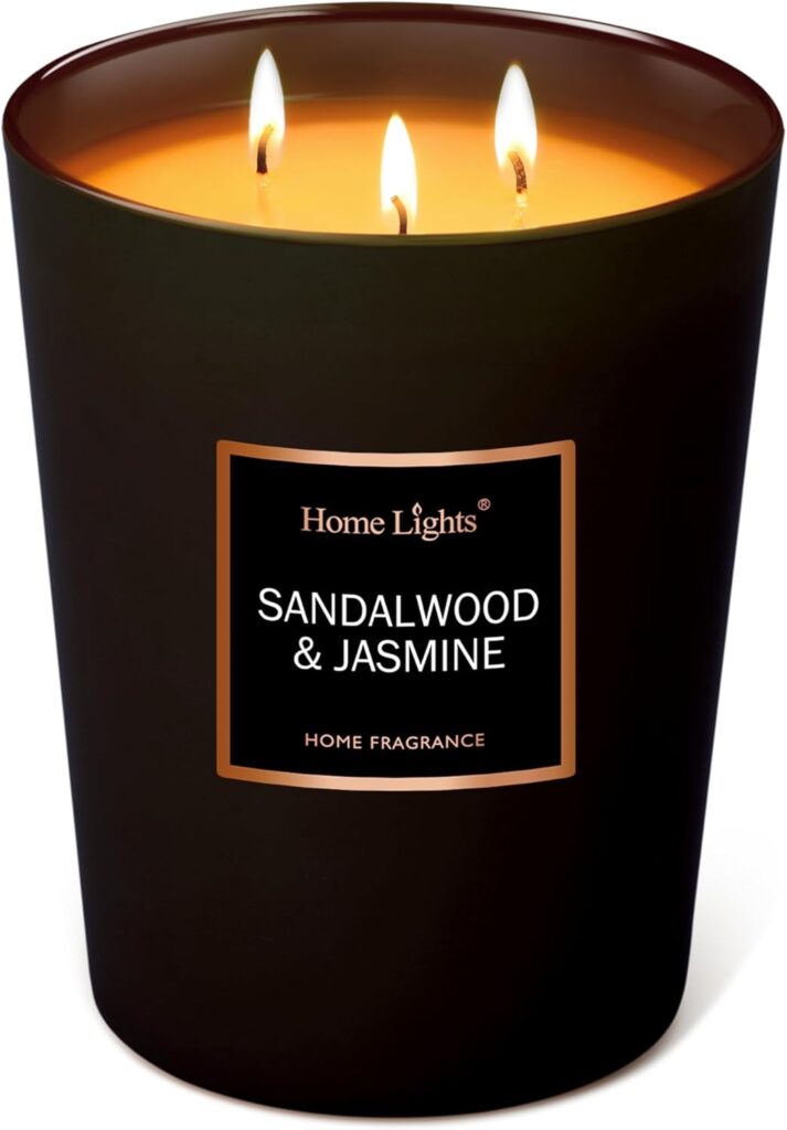 HomeLights Sandalwood & Jasmine Candle valentines day gift idea