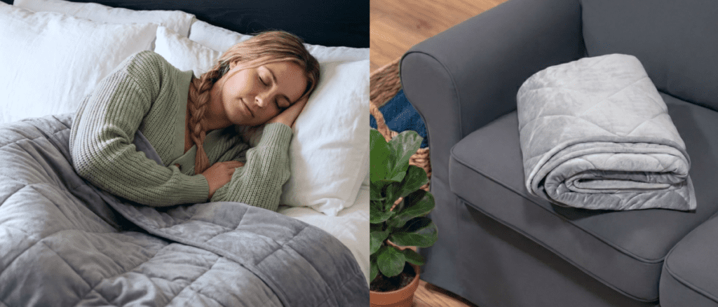 BareEarth Weighted Blanket for sleep and anxiety