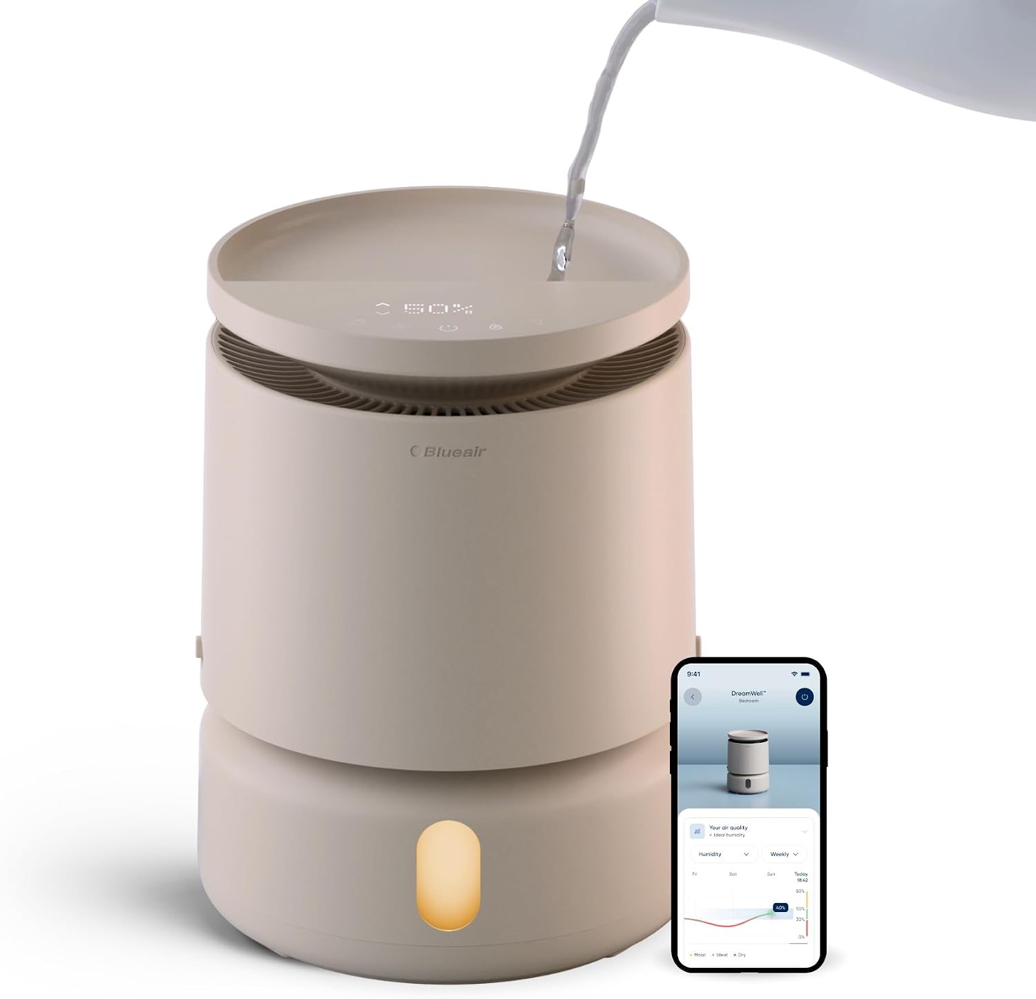 Blueair DreamWell Bedroom Humidifier for Sinuses