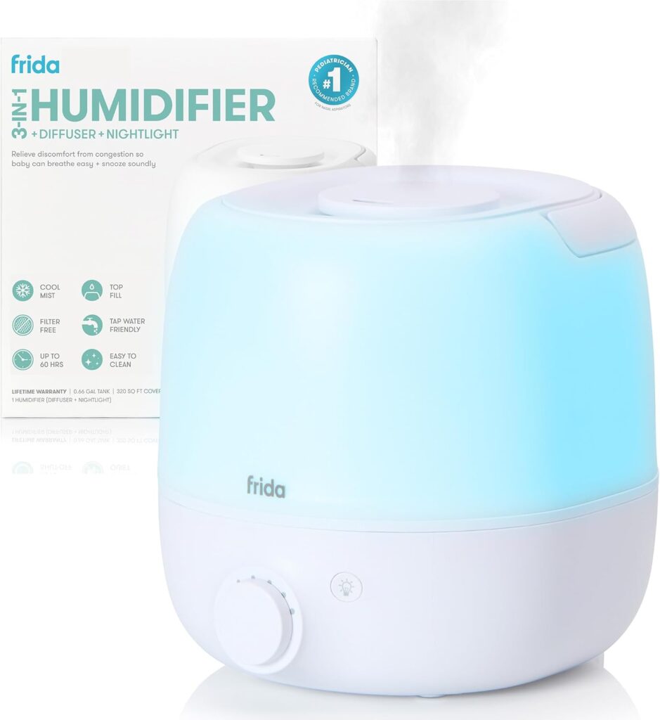 Humidifier with nightlight and diffuser