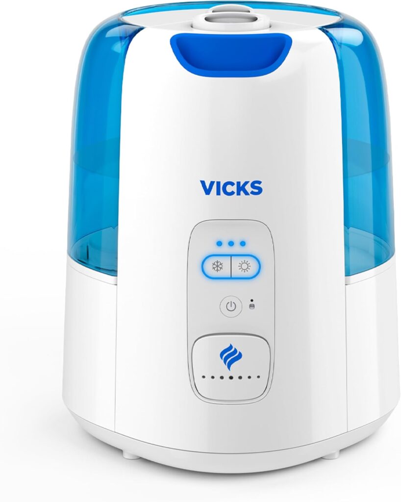 Vicks humidifier with blue tank